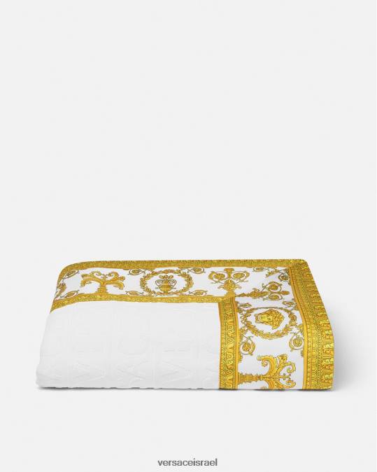 נשים Versace לבן מגבת חוף בארוק תחתונים ובגדי חוף N8T21199