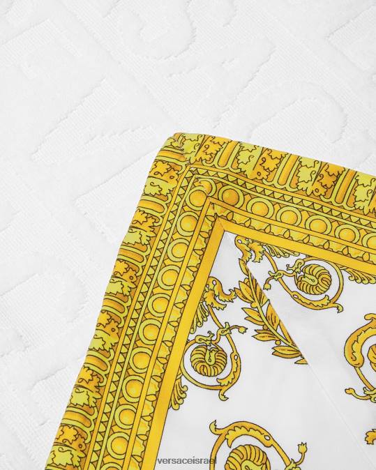 נשים Versace לבן מגבת חוף בארוק תחתונים ובגדי חוף N8T21199