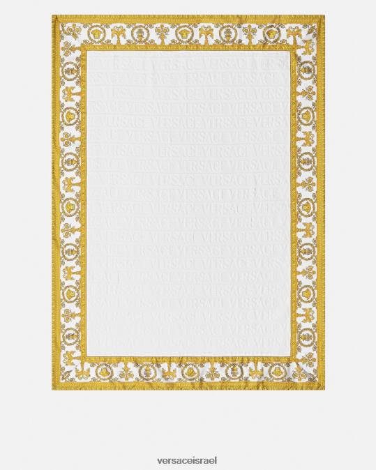 נשים Versace לבן מגבת חוף בארוק תחתונים ובגדי חוף N8T21199