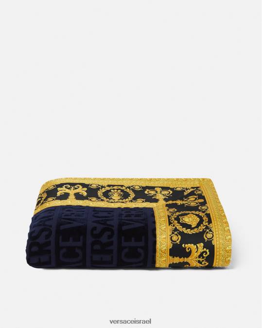 נשים Versace כְּחוֹל מגבת חוף בארוק תחתונים ובגדי חוף N8T21200