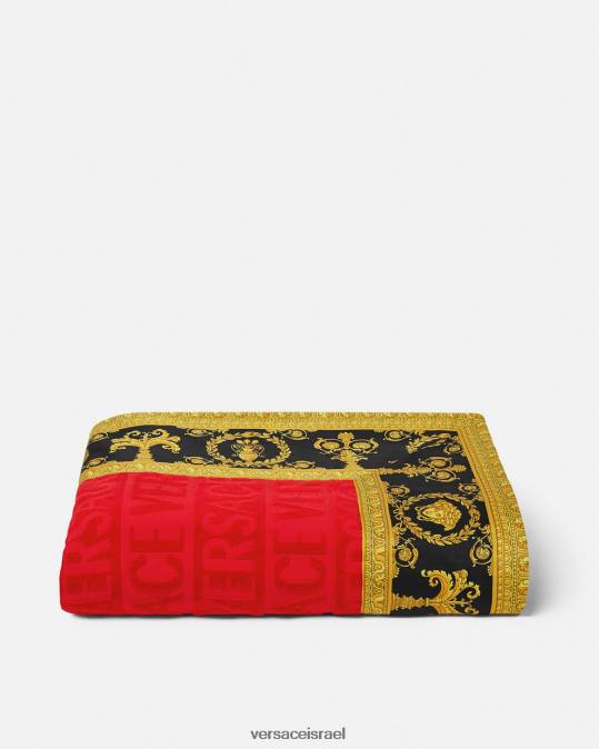נשים Versace אָדוֹם מגבת חוף בארוק תחתונים ובגדי חוף N8T21201
