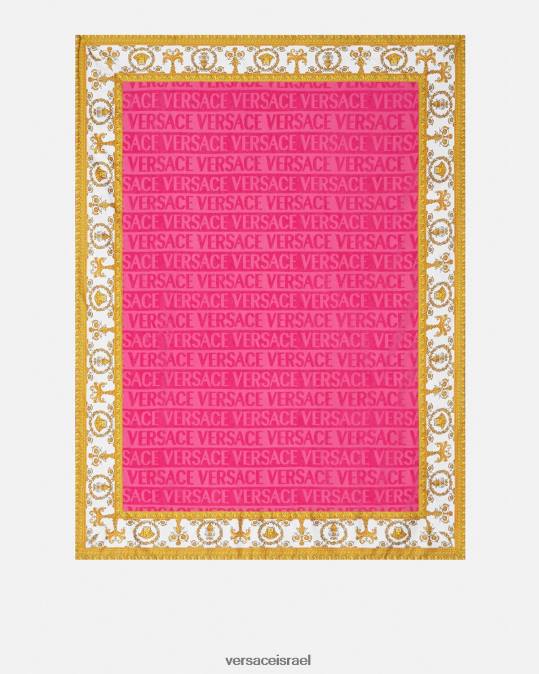 נשים Versace ורוד פוקסיה מגבת חוף בארוק תחתונים ובגדי חוף N8T21202