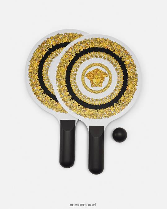 נשים Versace שָׁחוֹר סט מחבטים לחוף כרתים דה פלור תחתונים ובגדי חוף N8T21204