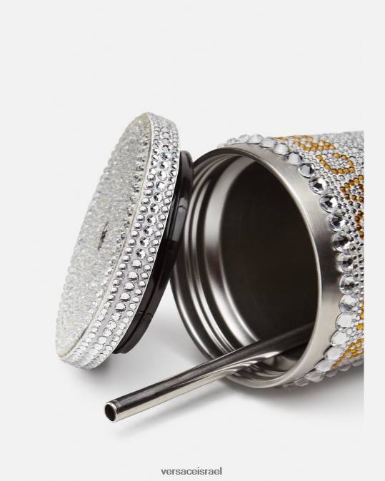 נשים Versace לבן גביע מדוזה קריסטל לנסיעות תחתונים ובגדי חוף N8T21205