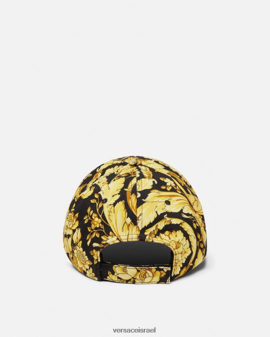 נשים Versace הדפס כובע בייסבול לוגו בארוקו תחתונים ובגדי חוף N8T21209