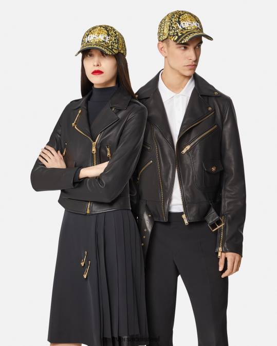 נשים Versace הדפס כובע בייסבול לוגו בארוקו תחתונים ובגדי חוף N8T21209