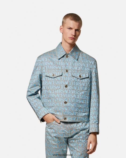 גברים Versace הדפס ז'קט אול אובר הַלבָּשָׁה N8T21219