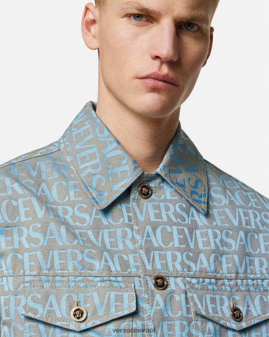 גברים Versace הדפס ז'קט אול אובר הַלבָּשָׁה N8T21219