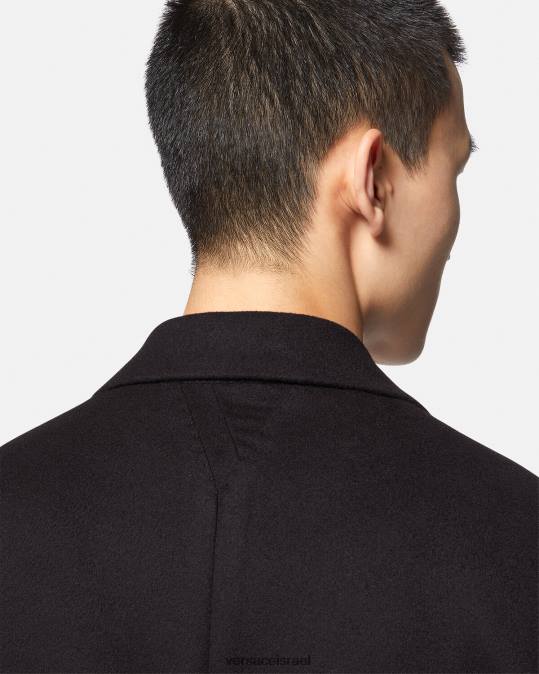 גברים Versace שָׁחוֹר מעיל חד חזה הַלבָּשָׁה N8T21227