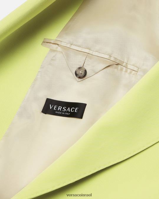 גברים Versace ליים מעיל כפול חזה הַלבָּשָׁה N8T21233