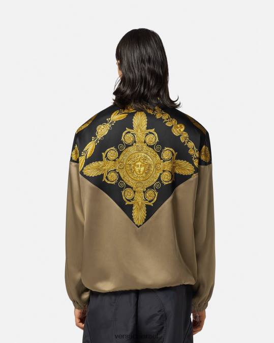 גברים Versace הדפס ז'קט בלוסון בארוק מאשרה הַלבָּשָׁה N8T21236