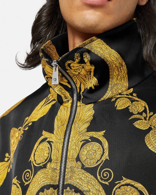 גברים Versace הדפס ז'קט בלוסון בארוק מאשרה הַלבָּשָׁה N8T21236
