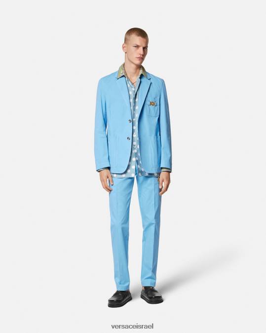 גברים Versace כחול בהיר מכנסי מדוזה ביגי הַלבָּשָׁה N8T21267