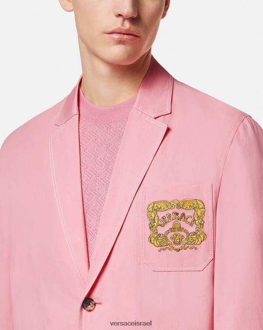 גברים Versace וָרוֹד בלייזר בארוק צדפים הַלבָּשָׁה N8T21268