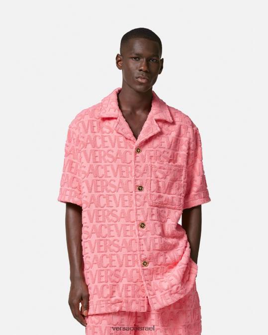 גברים Versace וָרוֹד חולצת אובר מגבת הַלבָּשָׁה N8T21281