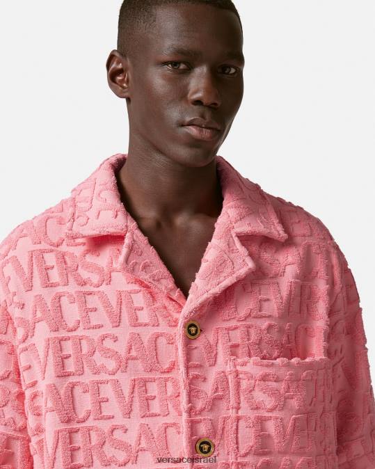 גברים Versace וָרוֹד חולצת אובר מגבת הַלבָּשָׁה N8T21281