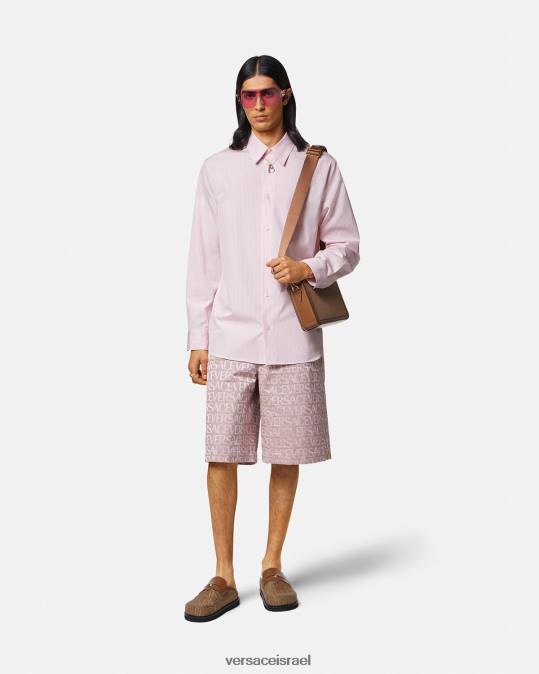 גברים Versace הדפס חולצת בארוק עם צדפים פסים הַלבָּשָׁה N8T21294