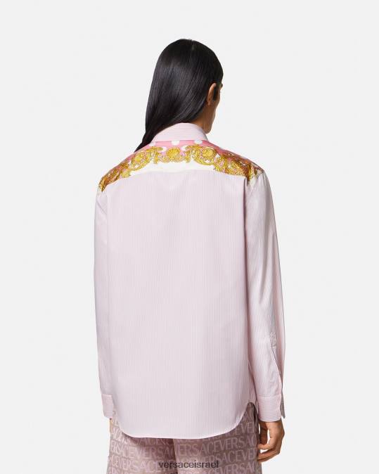 גברים Versace הדפס חולצת בארוק עם צדפים פסים הַלבָּשָׁה N8T21294
