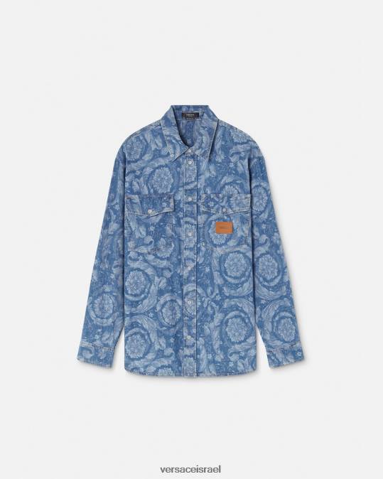 גברים Versace תכנית חולצת ג'ינס ג'ינס מסוג בארוק הַלבָּשָׁה N8T21299