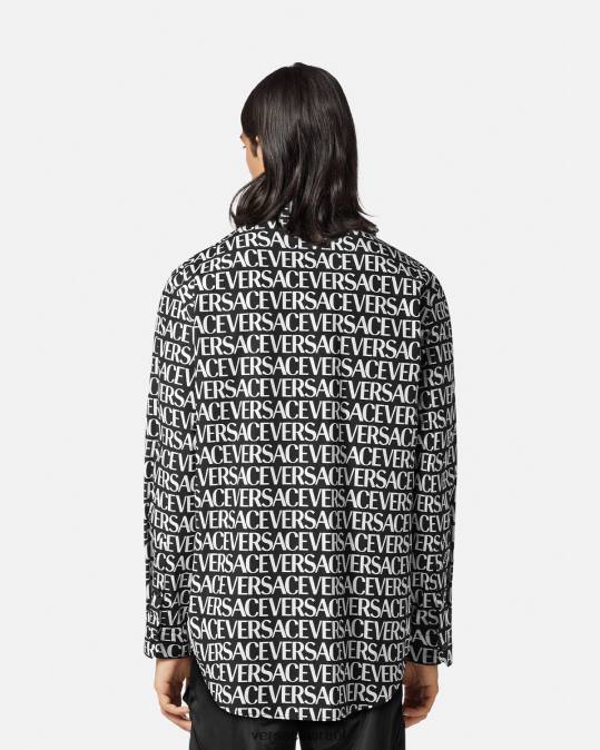 גברים Versace שחור & הדפס חולצה מכל עבר הַלבָּשָׁה N8T21314