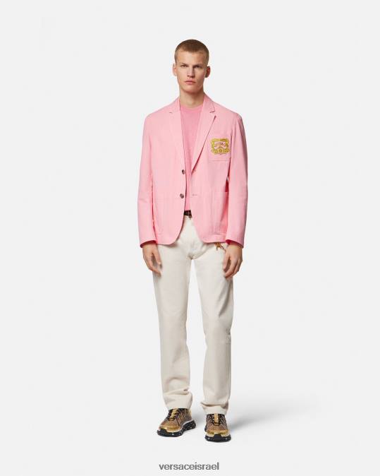 גברים Versace וָרוֹד סוודר תערובת משי לה גרקה הַלבָּשָׁה N8T21327