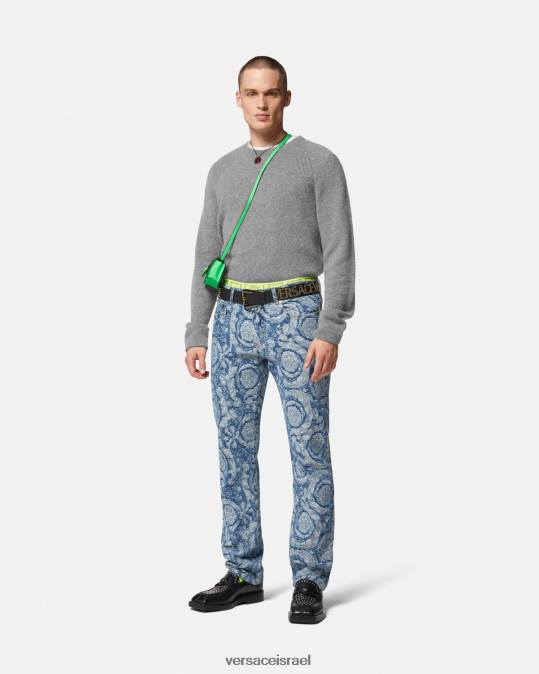 גברים Versace אפור סוודר קשמיר של גרקה הַלבָּשָׁה N8T21333