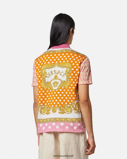 גברים Versace הדפס פולו עם שרוולים קצרים הַלבָּשָׁה N8T21356