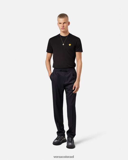 גברים Versace שָׁחוֹר חולצת טריקו מדוזה הַלבָּשָׁה N8T21370