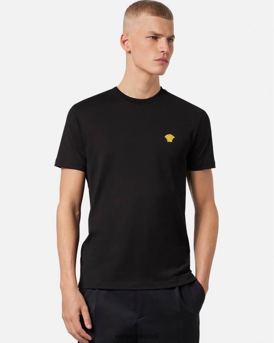 גברים Versace שָׁחוֹר חולצת טריקו מדוזה הַלבָּשָׁה N8T21370