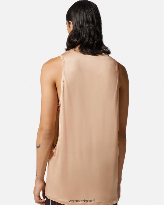גברים Versace בז' גופיה חתוכה הַלבָּשָׁה N8T21380