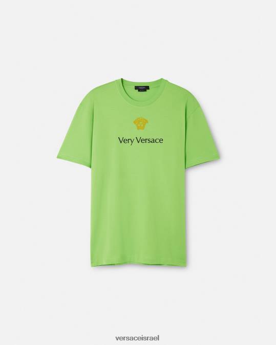 גברים Versace ירוק חולצה קצרה הַלבָּשָׁה N8T21387