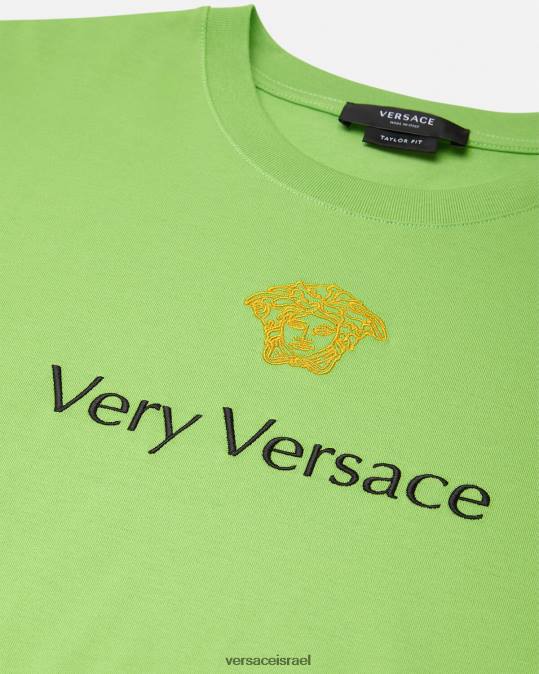 גברים Versace ירוק חולצה קצרה הַלבָּשָׁה N8T21387
