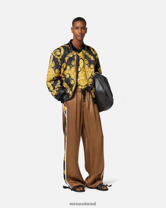 גברים Versace הדפס חולצת טריקו בארוק מסצ'רה הַלבָּשָׁה N8T21388