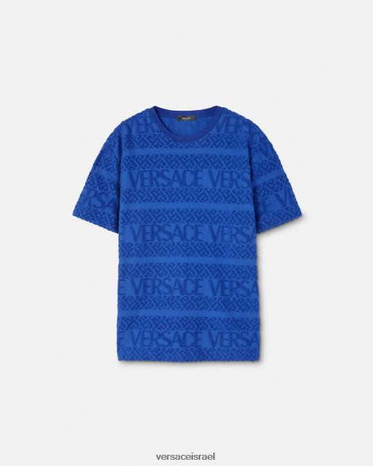 גברים Versace כְּחוֹל חולצת טריקו אובר הַלבָּשָׁה N8T21407