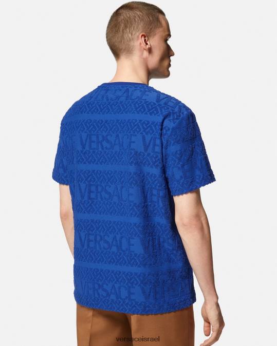גברים Versace כְּחוֹל חולצת טריקו אובר הַלבָּשָׁה N8T21407