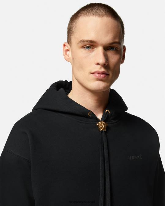 גברים Versace שָׁחוֹר קפוצ'ון מדוזה הַלבָּשָׁה N8T21414