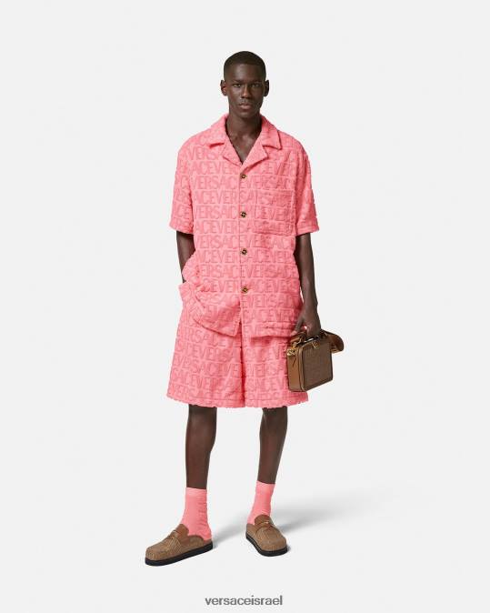 גברים Versace וָרוֹד מכנסי מגבות קצרים הַלבָּשָׁה N8T21430
