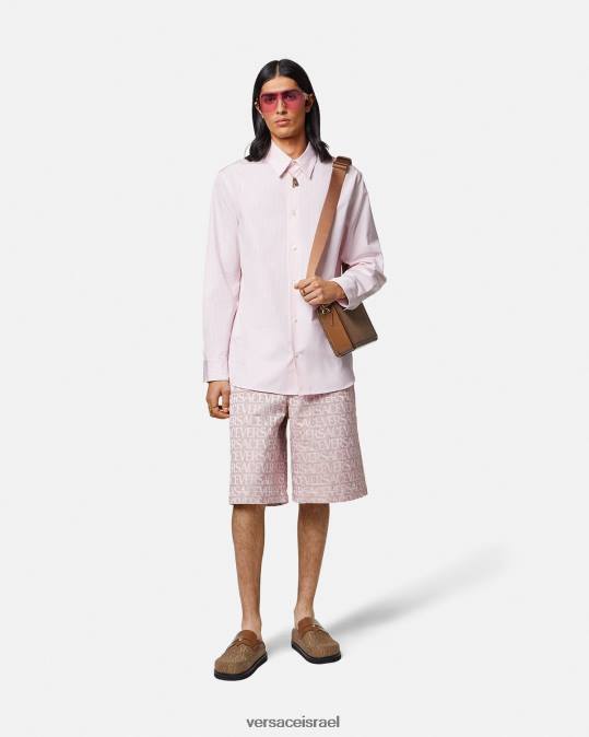 גברים Versace ורוד & הדפס מכנסיים קצרים הַלבָּשָׁה N8T21434