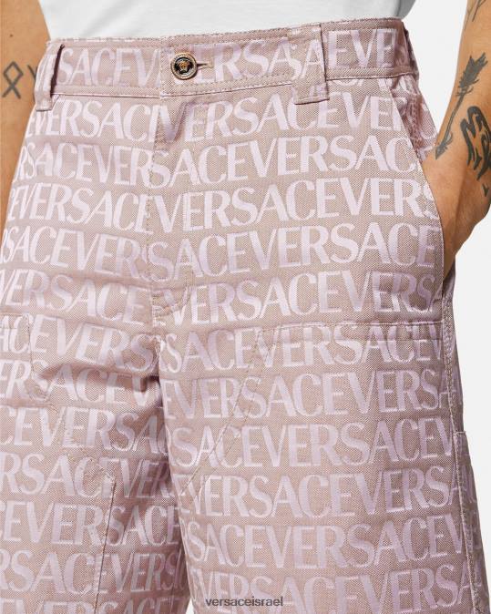 גברים Versace ורוד & הדפס מכנסיים קצרים הַלבָּשָׁה N8T21434