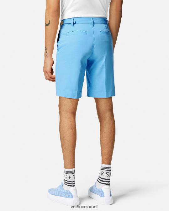 גברים Versace כחול בהיר מכנסי ברמודה מדוזה ביג'י הַלבָּשָׁה N8T21445