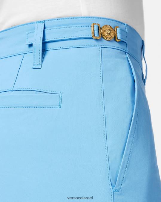 גברים Versace כחול בהיר מכנסי ברמודה מדוזה ביג'י הַלבָּשָׁה N8T21445