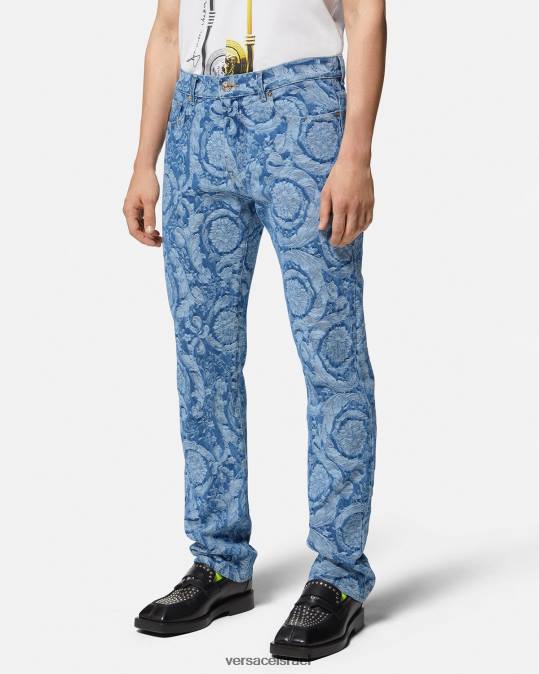 גברים Versace תכנית ג'ינס צללית בארוקו הַלבָּשָׁה N8T21448