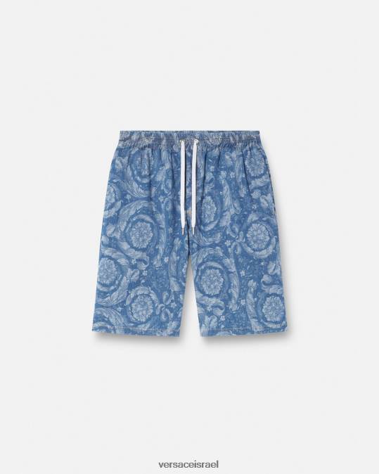 גברים Versace תכנית מכנסי ג'ינס קצרים בצללית ברוק הַלבָּשָׁה N8T21449