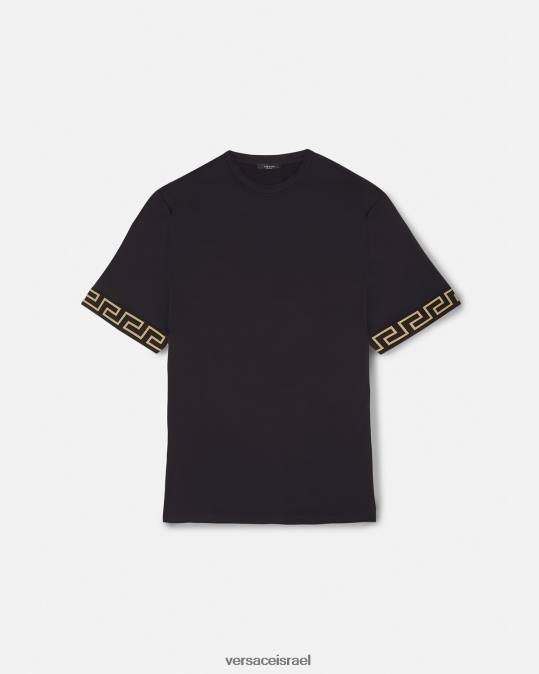 גברים Versace שָׁחוֹר חולצת כושר של גרקה הַלבָּשָׁה N8T21454