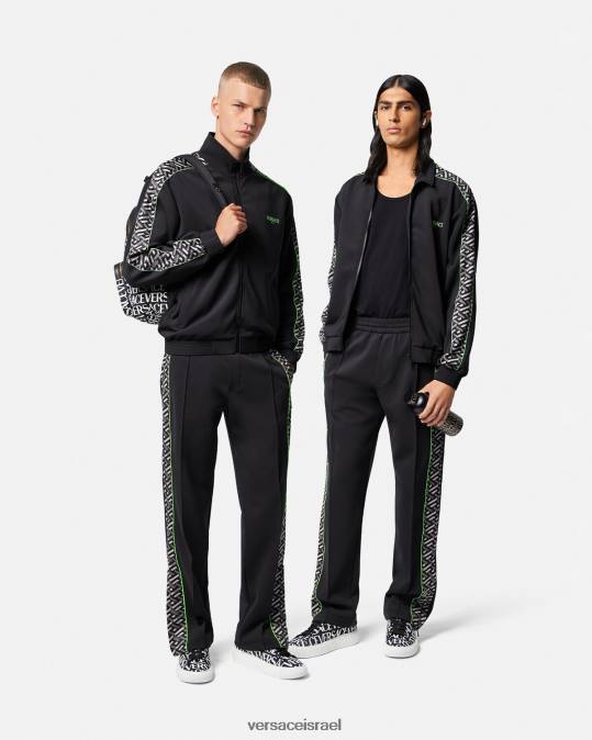 גברים Versace הדפס מכנסי ספורט כושר לה גרקה ניילון הַלבָּשָׁה N8T21457