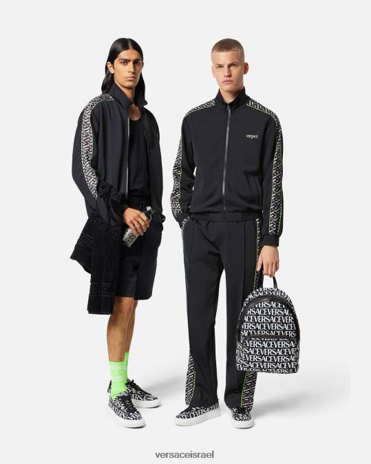 גברים Versace הדפס מעיל ספורט כושר לה גרקה ניילון הַלבָּשָׁה N8T21458
