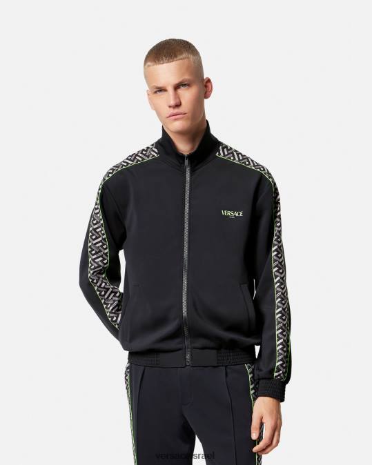 גברים Versace הדפס מעיל ספורט כושר לה גרקה ניילון הַלבָּשָׁה N8T21458