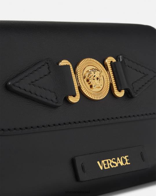 גברים Versace שָׁחוֹר תיק חגורה מדוזה ביגי תיקים N8T21470