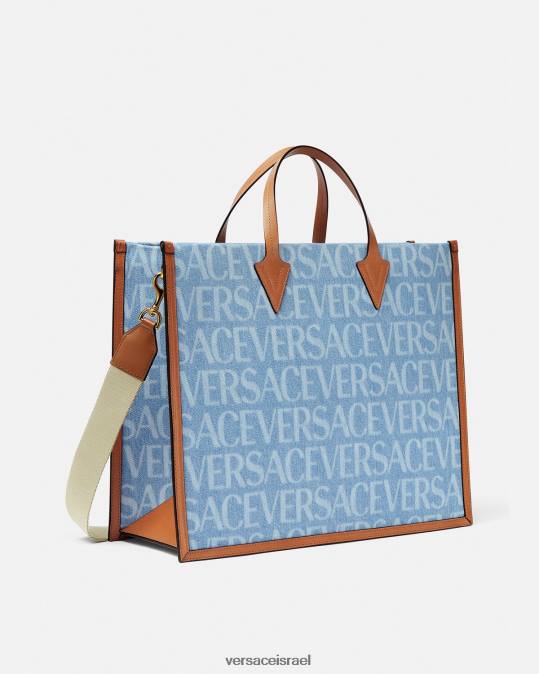 גברים Versace כְּחוֹל תיק ג'ינס בכל אובר תיקים N8T21505