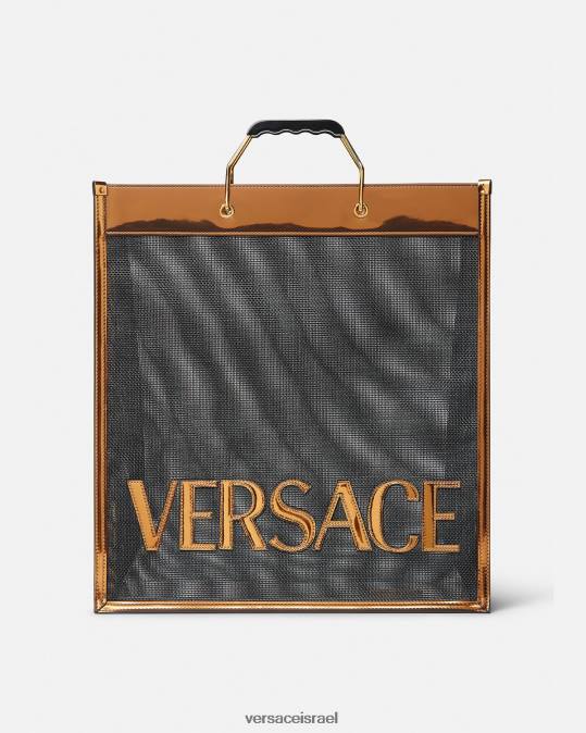 גברים Versace שחור וקרמל תיק שקית גבוה לקונים תיקים N8T21509